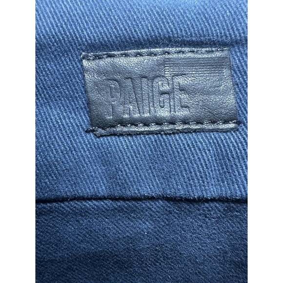 PAIGE Dion 32 Flared Cargo‎ Trouser Pants Navy Blue Skyline Women's 30 NWOT - Picture 5 of 12